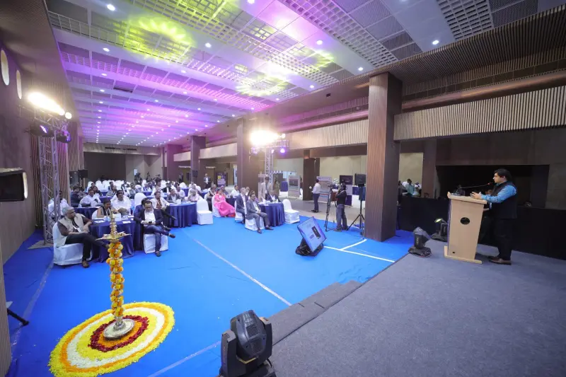 A speaker presenting to delegates in the EDEC 2026 conference hall
