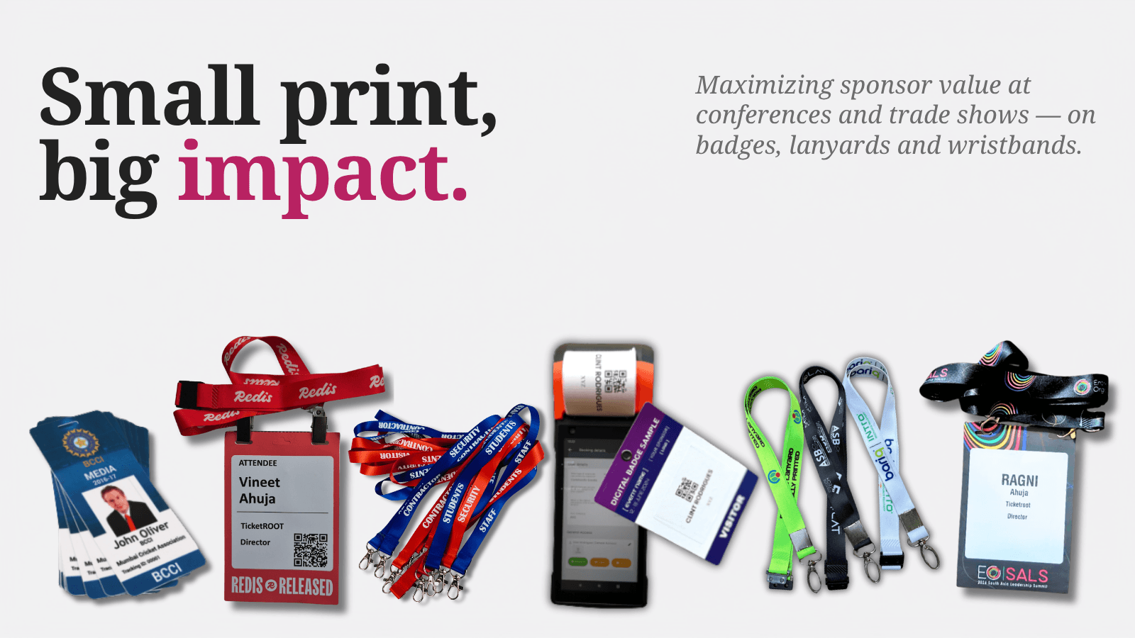 Event Printables for Check-Ins, Access and On-Ground Event Flow